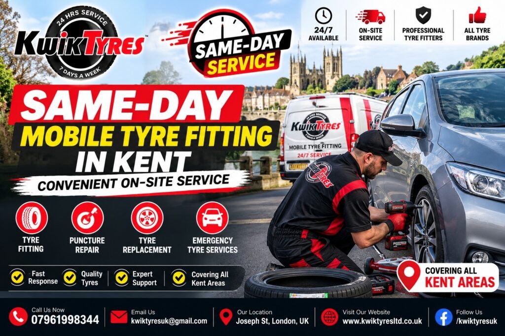 Same-Day Mobile Tyre Fitting in Kent: Convenient On-Site Service