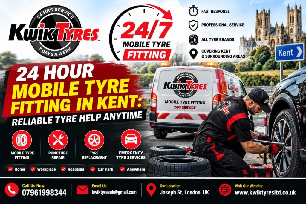 24 Hour Mobile Tyre Fitting in Kent: Reliable Tyre Help Anytime