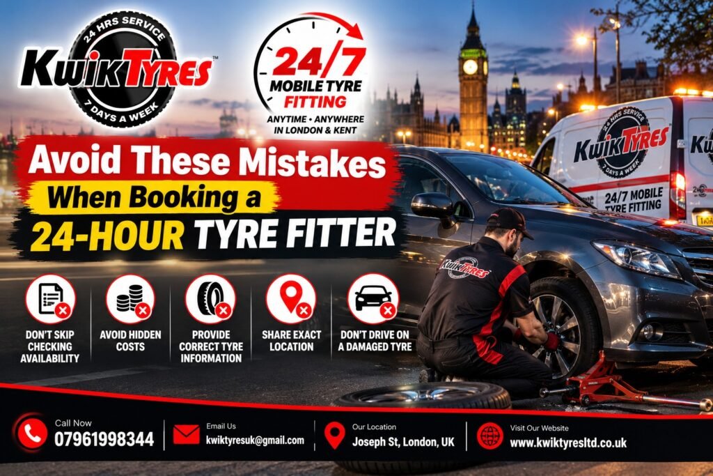 Avoid These Mistakes When Booking a 24-Hour Tyre Fitter