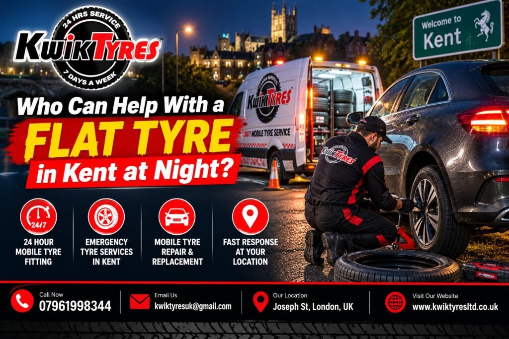 Who Can Help With a Flat Tyre in Kent at Night?